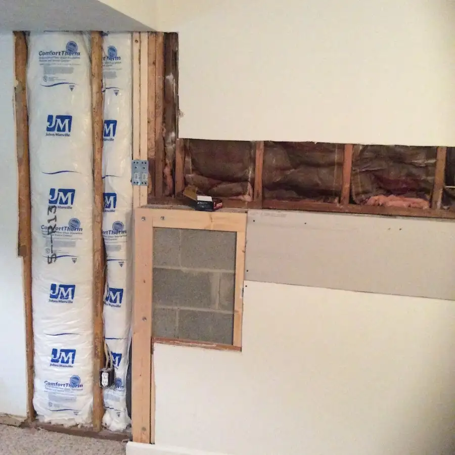 Wall insulation replacement during Odor Removal & Deodorization in Nelson
